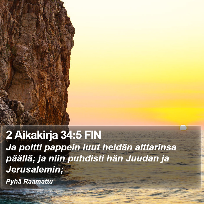 2 Aikakirja 34:5 FIN Bible Study