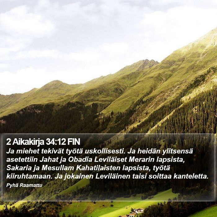 2 Aikakirja 34:12 FIN Bible Study