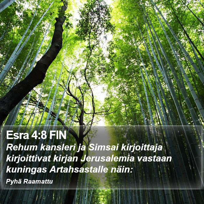 Esra 4:8 FIN Bible Study