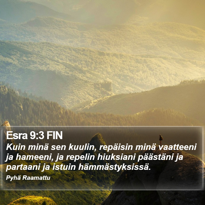 Esra 9:3 FIN Bible Study