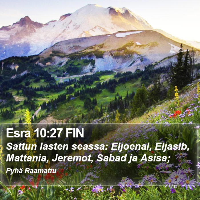 Esra 10:27 FIN Bible Study