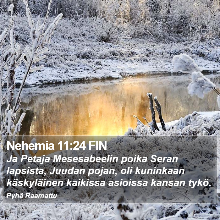 Nehemia 11:24 FIN Bible Study