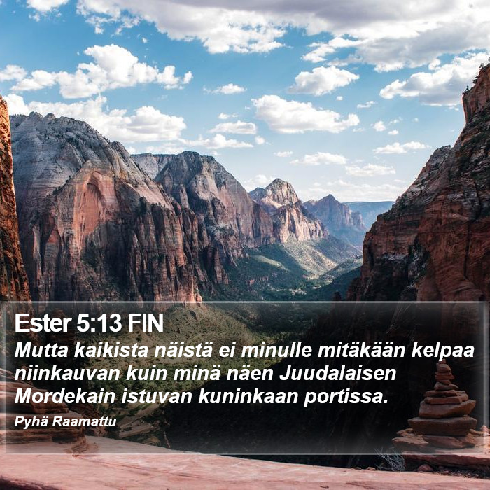 Ester 5:13 FIN Bible Study