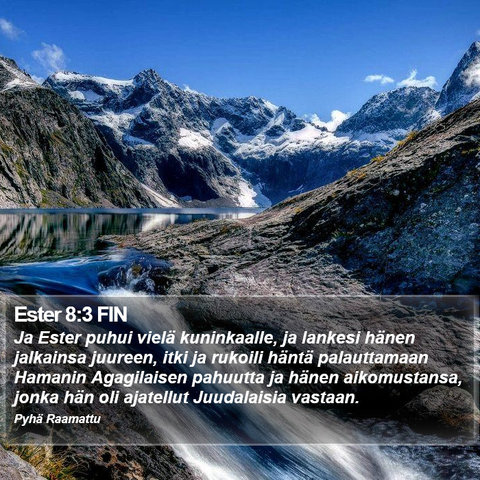 Ester 8:3 FIN Bible Study