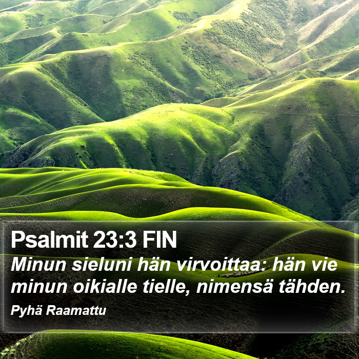 Psalmit 23:3 FIN Bible Study