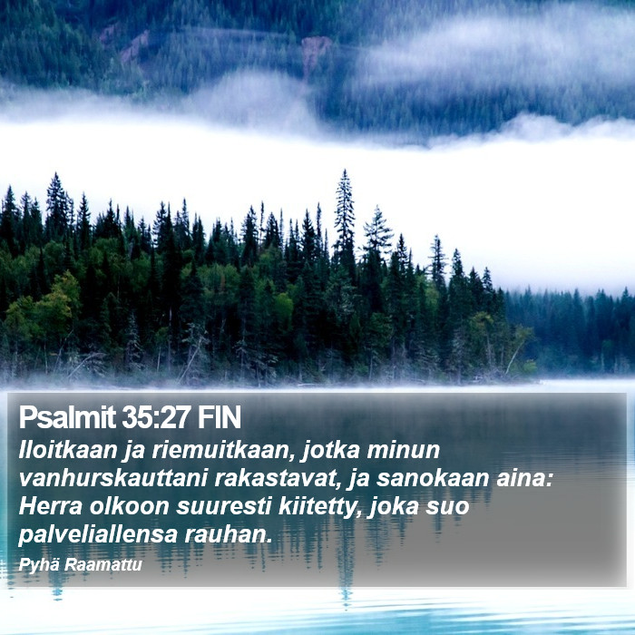 Psalmit 35:27 FIN Bible Study