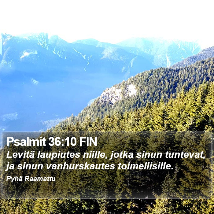Psalmit 36:10 FIN Bible Study