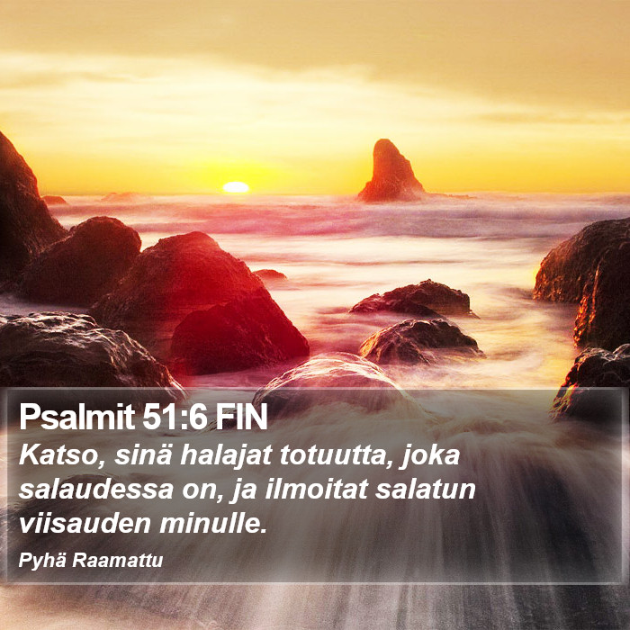 Psalmit 51:6 FIN Bible Study