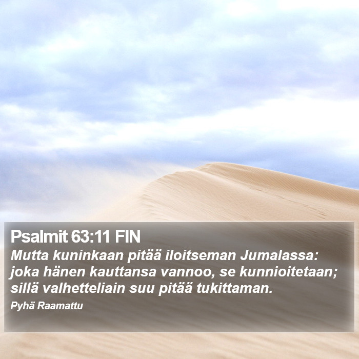 Psalmit 63:11 FIN Bible Study