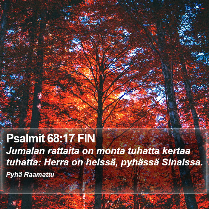 Psalmit 68:17 FIN Bible Study
