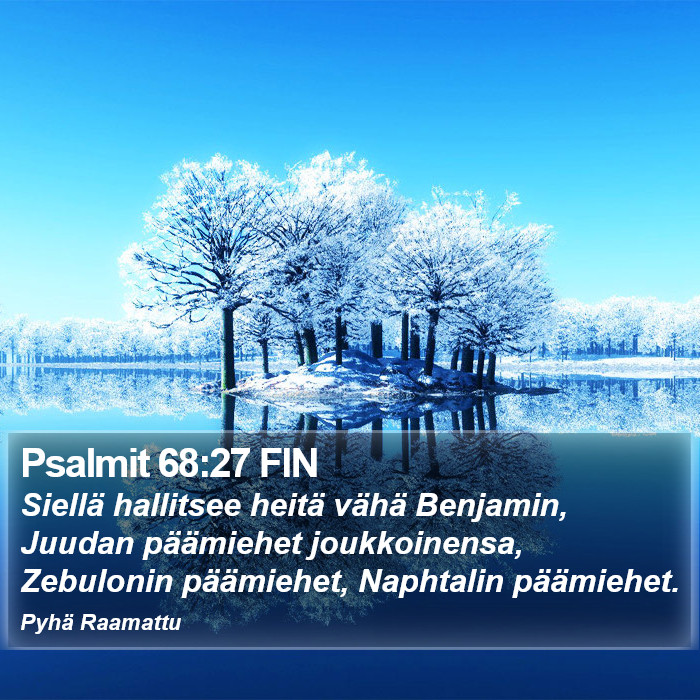 Psalmit 68:27 FIN Bible Study
