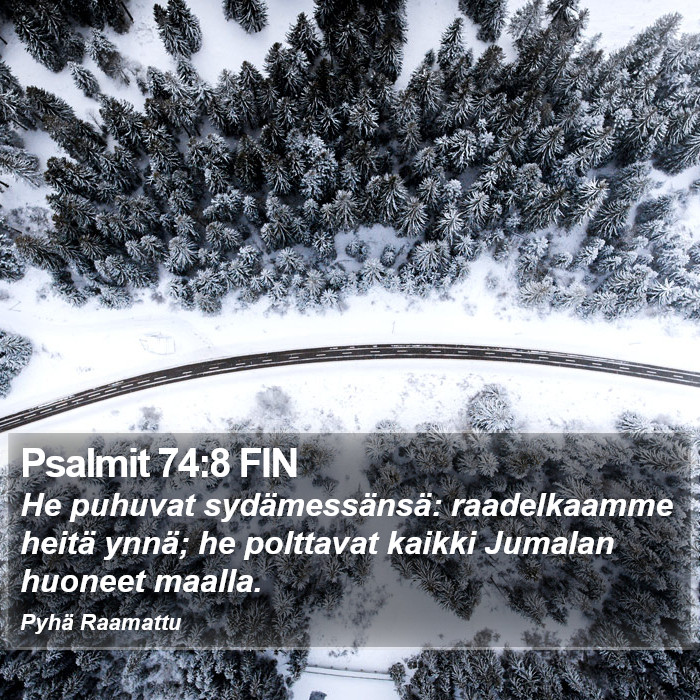 Psalmit 74:8 FIN Bible Study