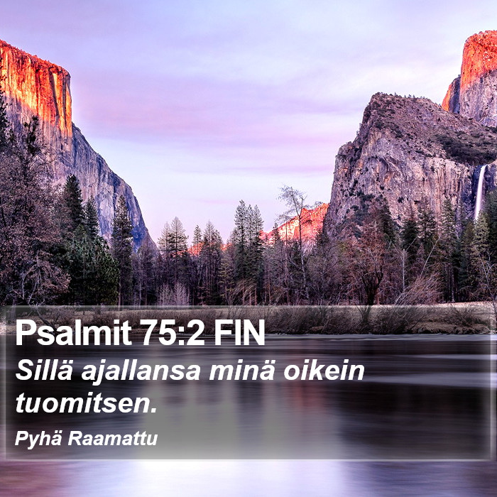 Psalmit 75:2 FIN Bible Study
