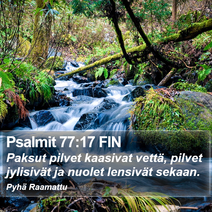 Psalmit 77:17 FIN Bible Study
