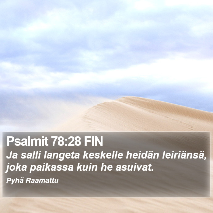 Psalmit 78:28 FIN Bible Study