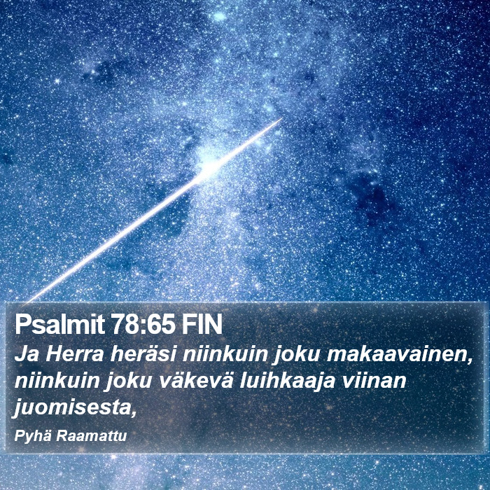 Psalmit 78:65 FIN Bible Study