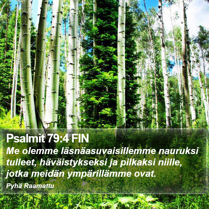 Psalmit 79:4 FIN Bible Study