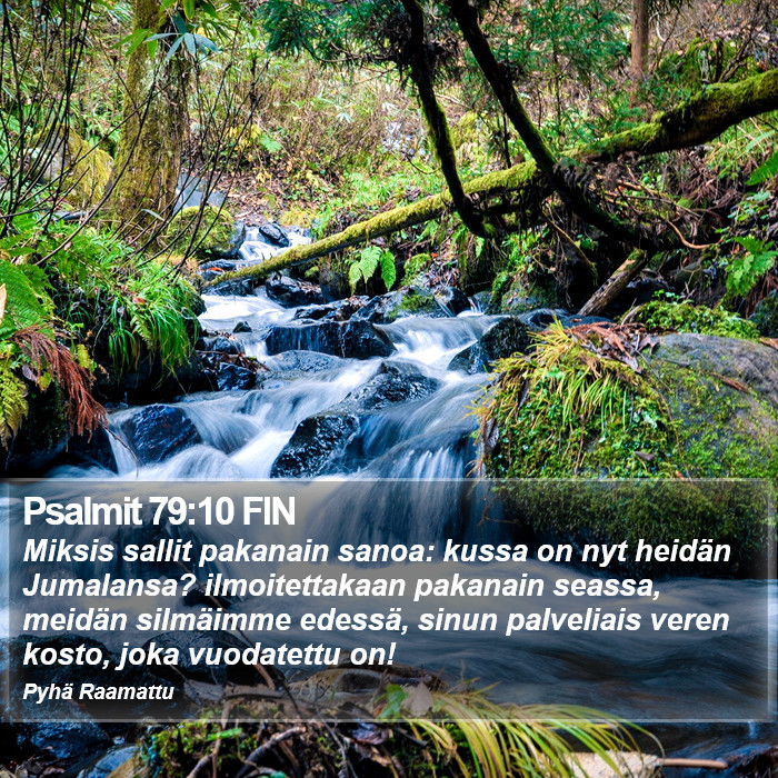 Psalmit 79:10 FIN Bible Study