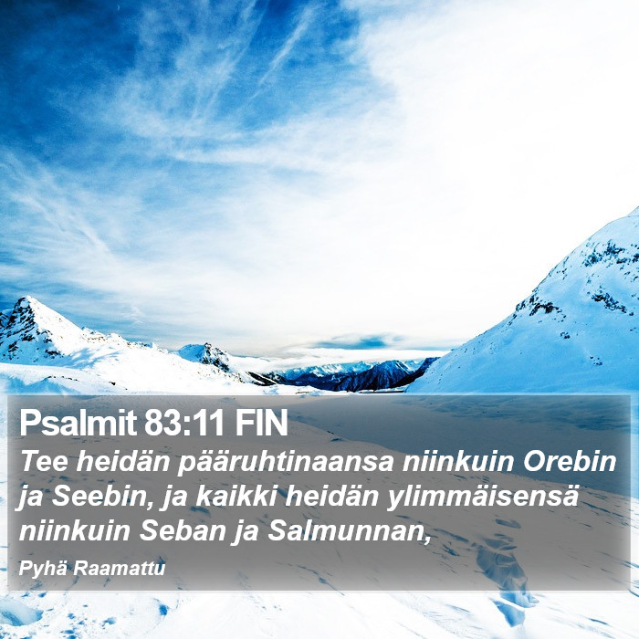 Psalmit 83:11 FIN Bible Study
