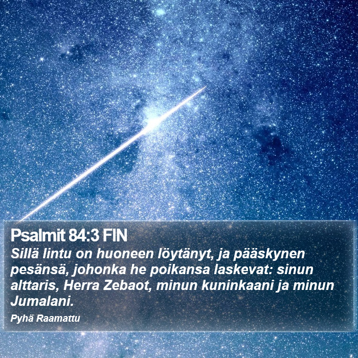 Psalmit 84:3 FIN Bible Study