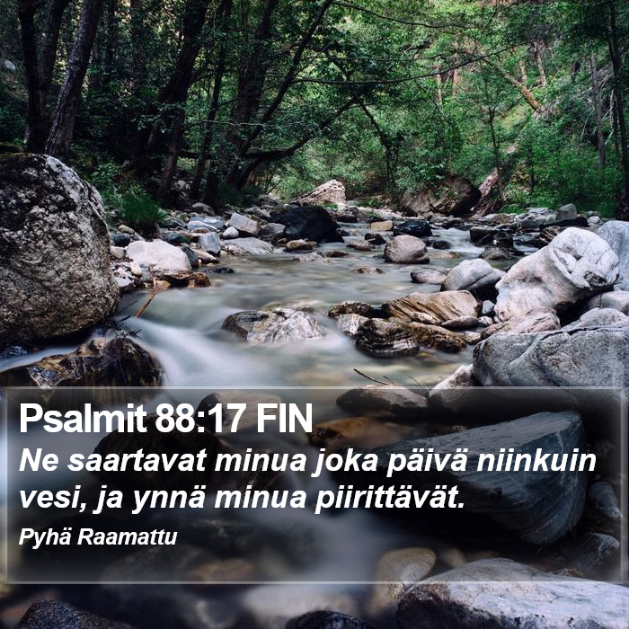 Psalmit 88:17 FIN Bible Study