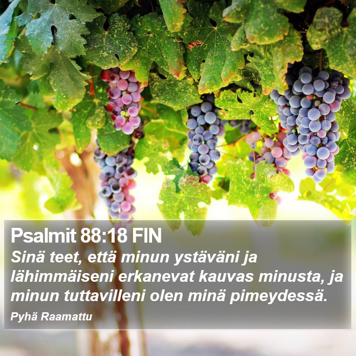Psalmit 88:18 FIN Bible Study