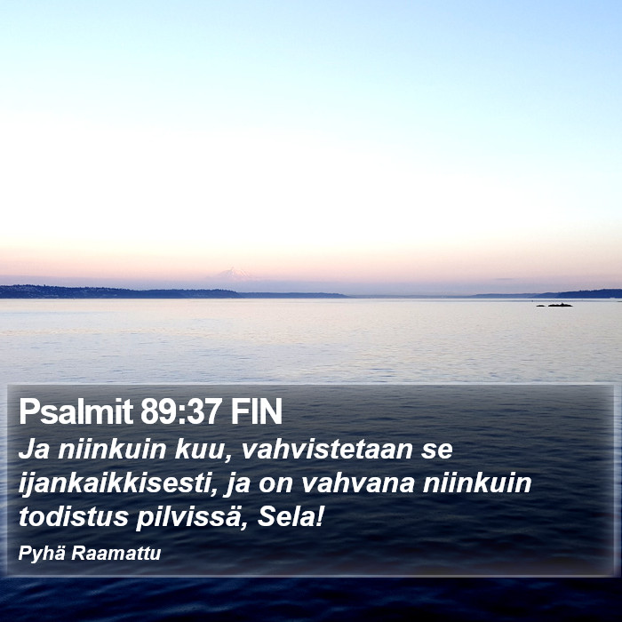 Psalmit 89:37 FIN Bible Study