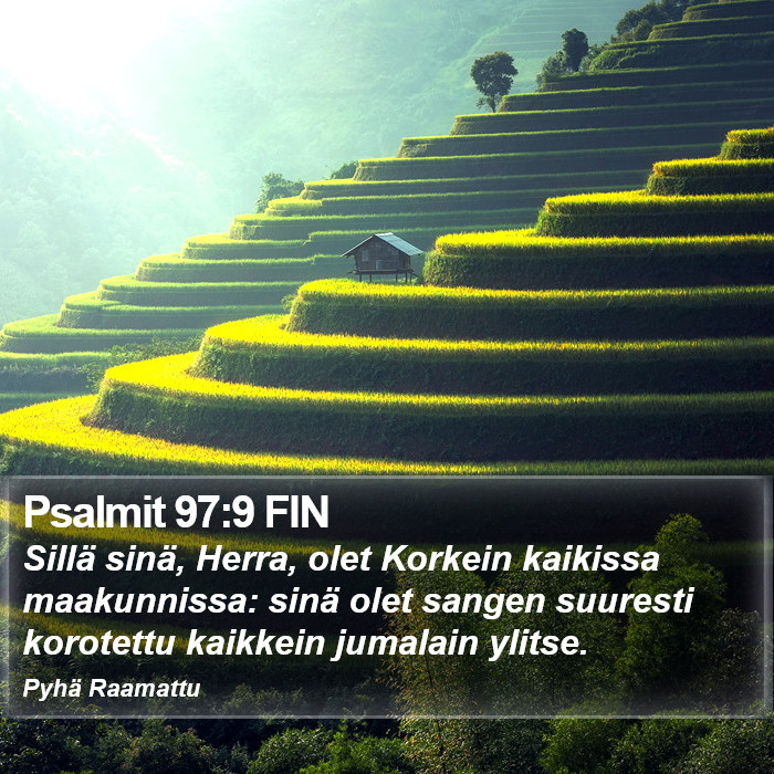 Psalmit 97:9 FIN Bible Study