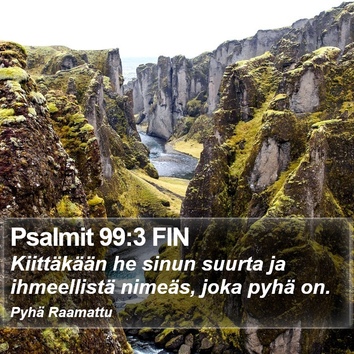 Psalmit 99:3 FIN Bible Study