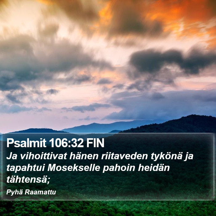Psalmit 106:32 FIN Bible Study