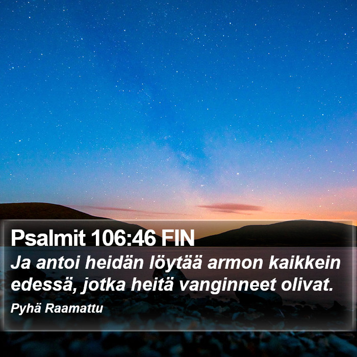 Psalmit 106:46 FIN Bible Study