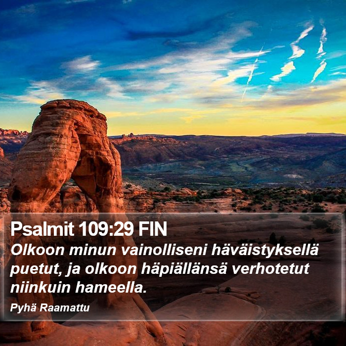 Psalmit 109:29 FIN Bible Study