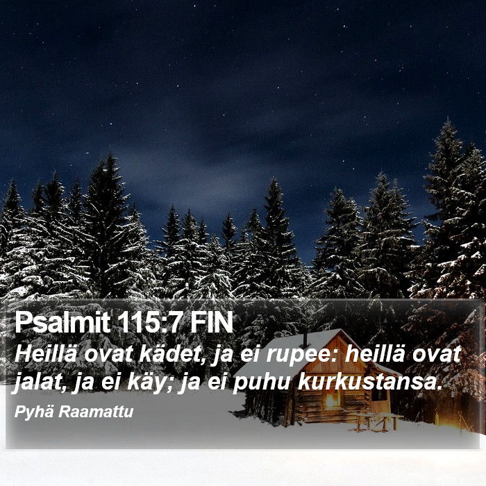Psalmit 115:7 FIN Bible Study