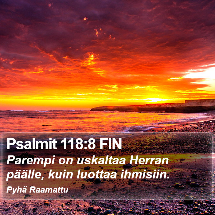 Psalmit 118:8 FIN Bible Study