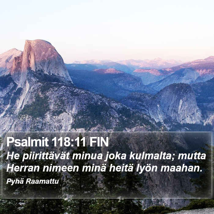 Psalmit 118:11 FIN Bible Study