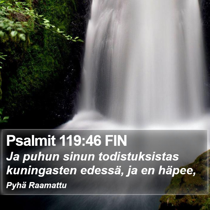 Psalmit 119:46 FIN Bible Study