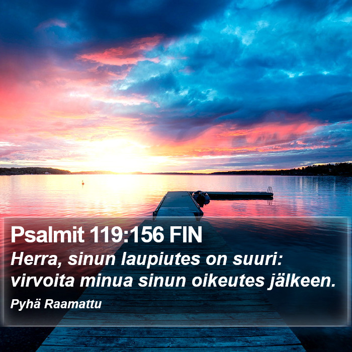 Psalmit 119:156 FIN Bible Study