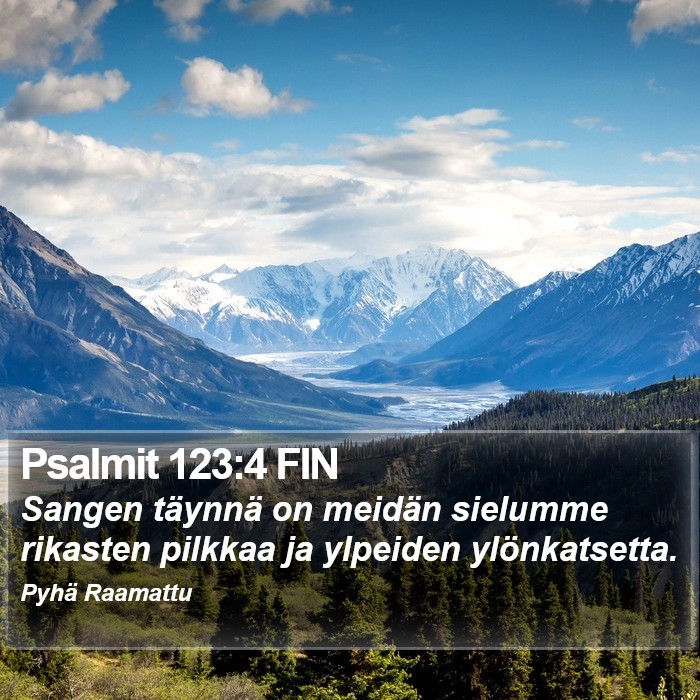 Psalmit 123:4 FIN Bible Study