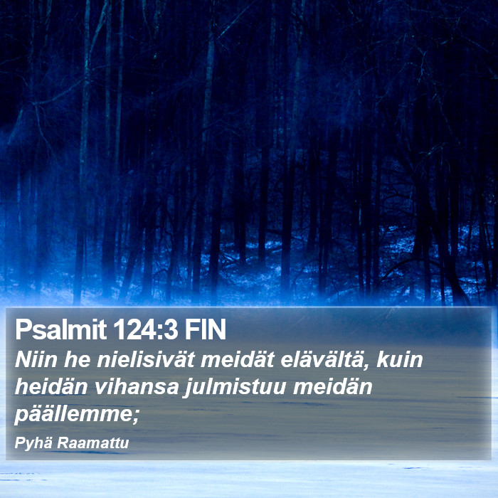 Psalmit 124:3 FIN Bible Study