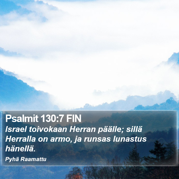 Psalmit 130:7 FIN Bible Study