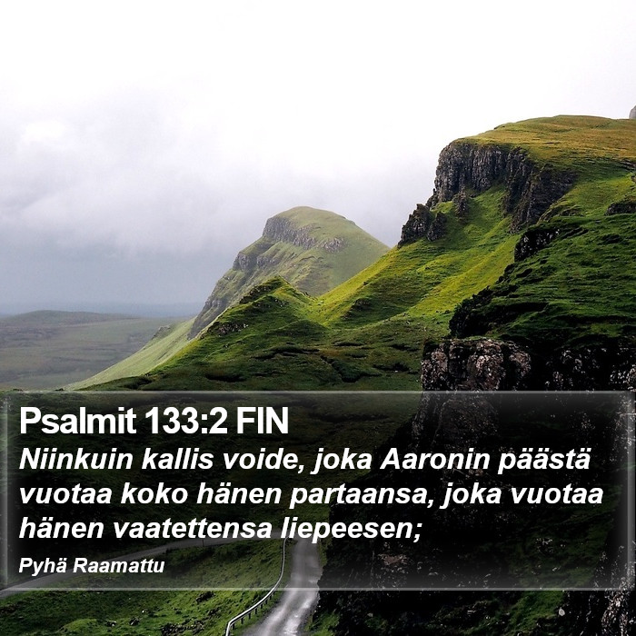 Psalmit 133:2 FIN Bible Study
