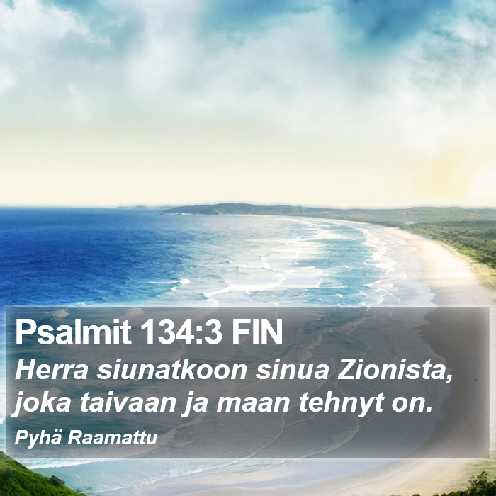 Psalmit 134:3 FIN Bible Study