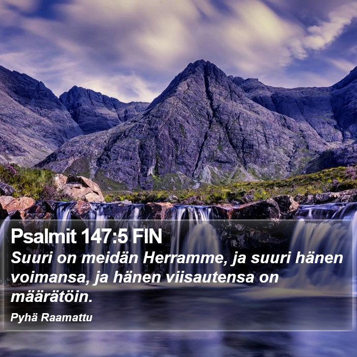 Psalmit 147:5 FIN Bible Study