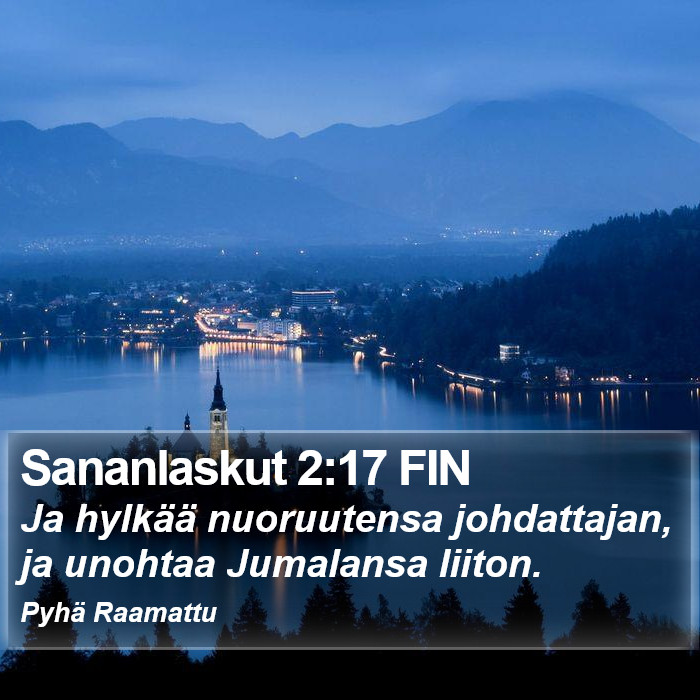 Sananlaskut 2:17 FIN Bible Study