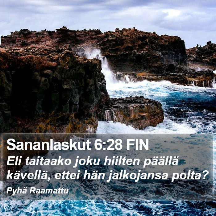 Sananlaskut 6:28 FIN Bible Study