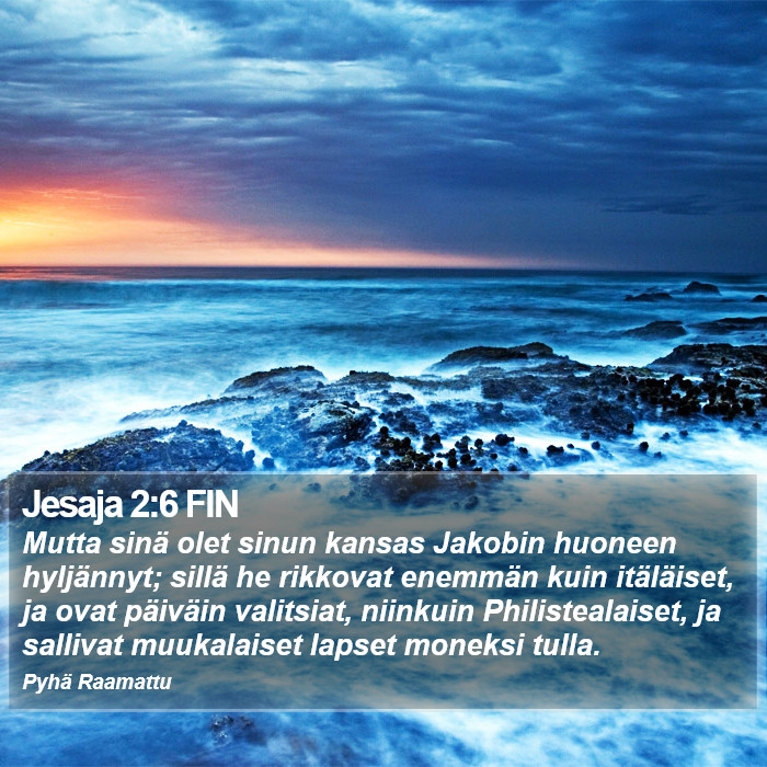 Jesaja 2:6 FIN Bible Study