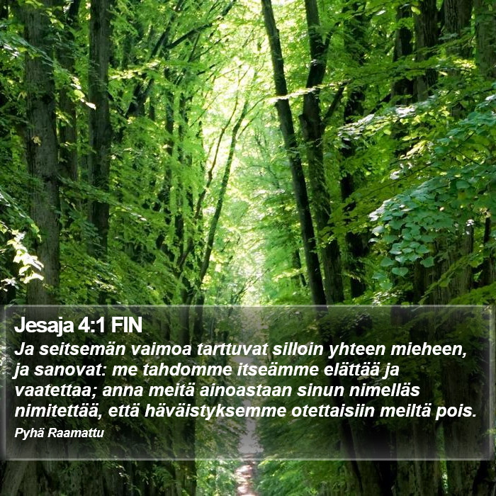 Jesaja 4:1 FIN Bible Study