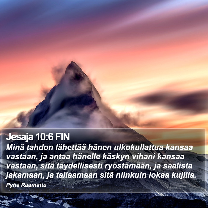 Jesaja 10:6 FIN Bible Study