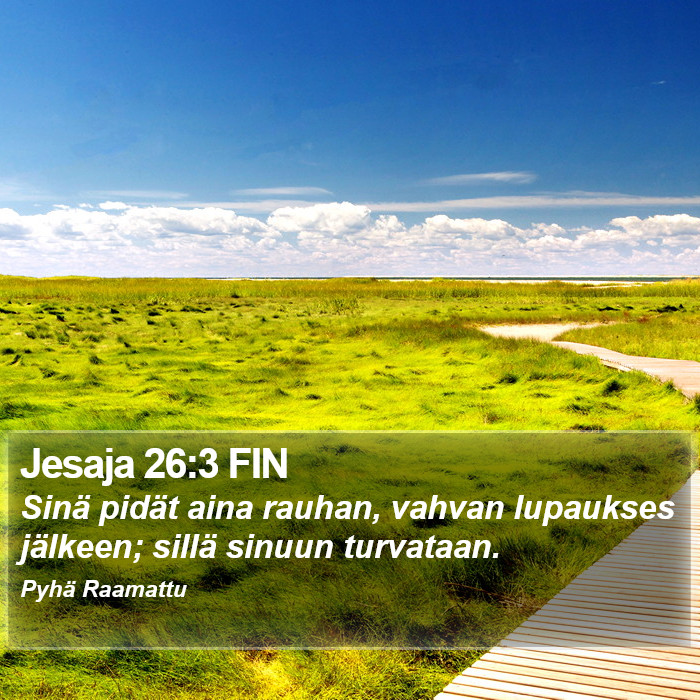 Jesaja 26:3 FIN Bible Study