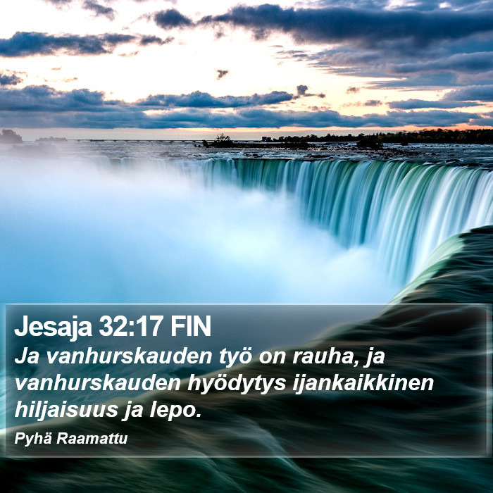 Jesaja 32:17 FIN Bible Study